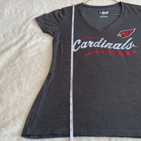 Women's Arizona Cardinals NFL Team Branded Gray V-Neck T-Shirt Size Medium - Picture 3 of 5